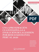 Una Aproximación Cuantitativa A La Evolución de La Gestión Por Resultados en El Perú Al 2020 PDF