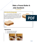 How To Make A Peanut Butter & Jelly Sandwich: Introductionoverview