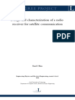 Design and Characterization of A Radio Receiver For Satellite Communication