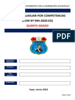 Registro de competencias quinto grado