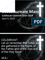 Baccalaureate Mass: Caidiocan Covered Court 2019