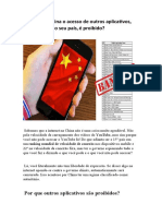 Por Que Na China o Acesso de Outros Aplicativos