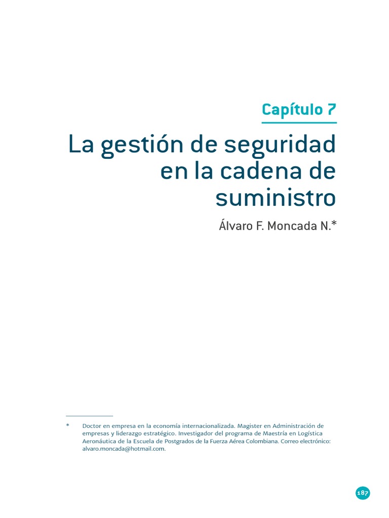 Gestión de Seguridad en la Cadena de Suministro | PDF | Riesgo ...