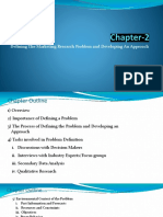 Chapter - 2 Marketing Research Problem and Developing Approach