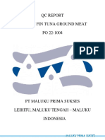 QC Report Ground Meat # 22-1004