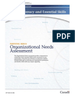 Organizational Needs Assesment