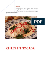 Chiles en nogada caseros: receta paso a paso