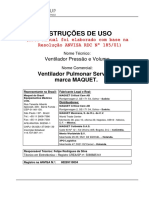 Ventilador Pulmonar ServoS - Maquet - Manual Usuário PDF