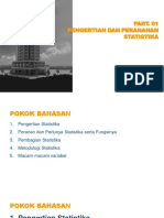 Pertemuan 001 - Statistika SI - Pengertian Statistika