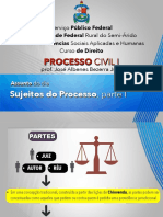 Processo Civil II - Sujeitos Do Processo Parte I