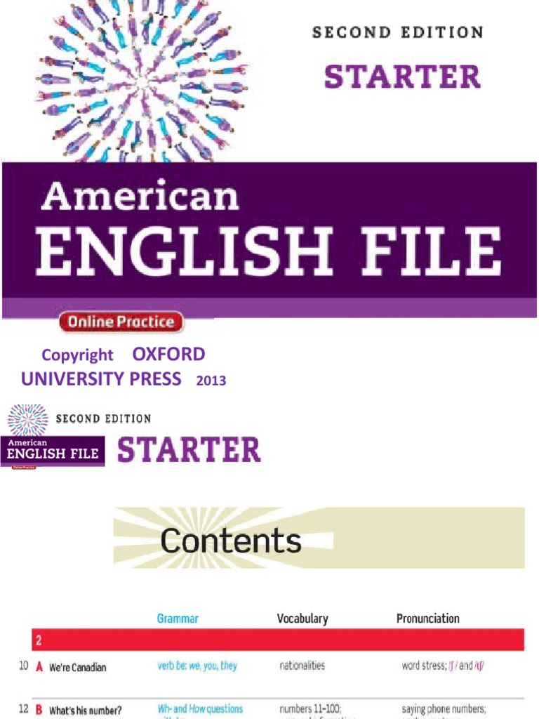 AEF Student Book Starter 2A-2B | PDF