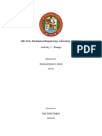 ME 324L Mechanical Engineering Laboratory 2 ME 3A Activity 3 - Pumps