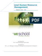 International Human Resource Management: Subject Code - 430