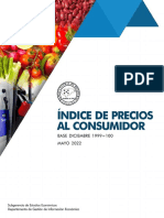 Índice de Precios Al Consumidor Mayo 2022