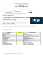 Examen de Español de Joaquín Montero Del 9N