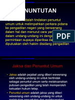 PENUNTUTAN DI PENGADILAN