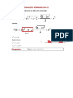 Producto Academico #01: 1. Determinar El Dominio de La Función Mostrada