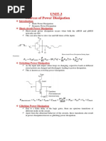 UNIT-3 Sources of Power Dissipation