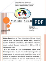 Exposicion MISION SUCRE