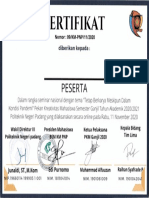 SERTIFIKAT PESERTA 11 Nov 20