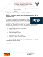 Carta de Presentar Informes Noviembre