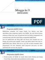 Minggu Ke 9: Phpmyadmin