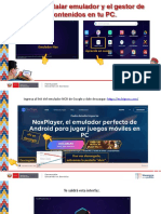 Instalar Emulador y Gestor de Contenidos