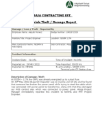 Cable Theft Report SDGM 1174