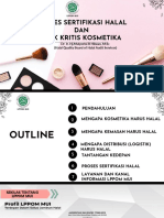 Proses Sertifikasi Halal Dan Titik Kritis Kosmetika Termasuk Distribusinya LPPOM MUI - Webinar Paragon 10 Juni 2022