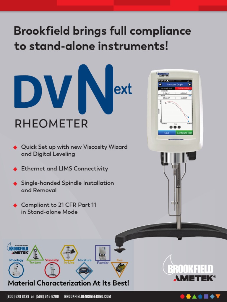 Brookfield Brings Full Compliance To Stand-Alone Instruments! | PDF ...