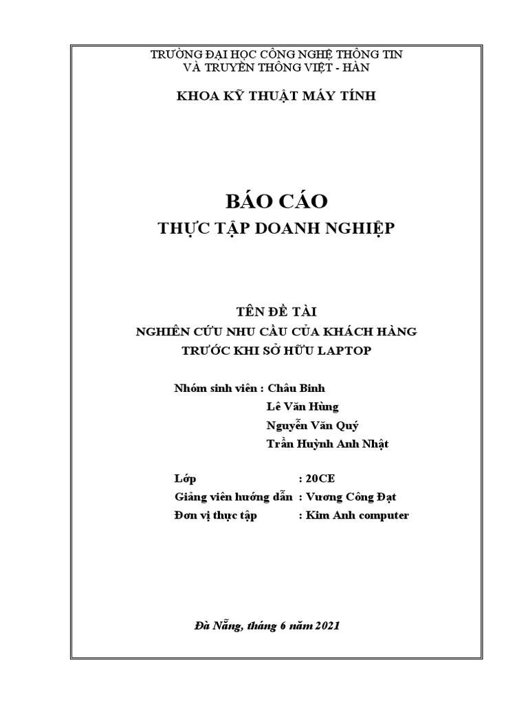 Bao Cao Thuc Tap Tot Nghiep