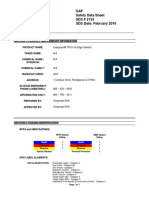 GAF Safety Data Sheet SDS # 2133 SDS Date: February 2016: Everguard® TPO Cut Edge Sealant N/A N/A