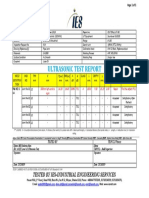 Ultrasonic Test Report: Tested by Ies-Industrial Engineering Services