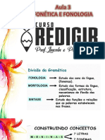 Aula 3 - FONÉTICA E FONOLOGIA