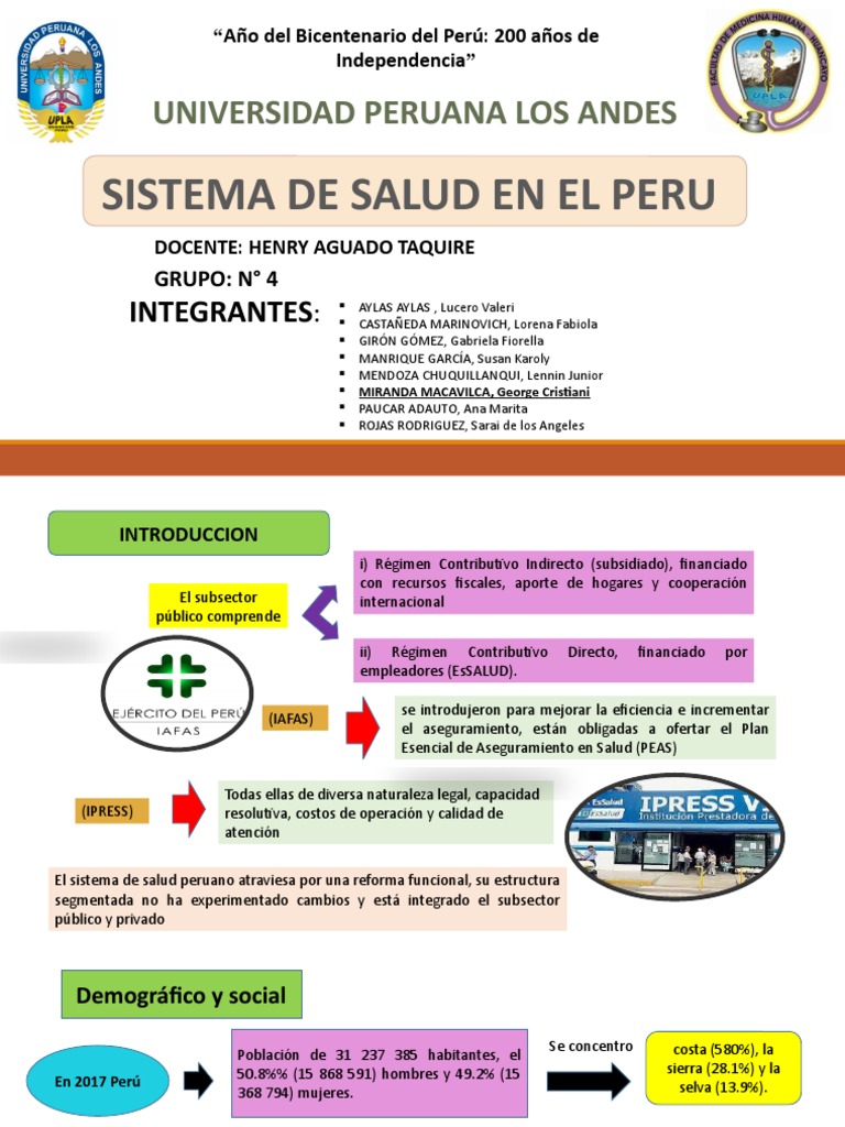 Estructura del Sistema de Salud en Perú | PDF | Perú | Sistema de salud