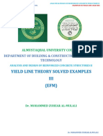 Yield Line Theory Solved Examples III (EFM) : Almustaqbal University College