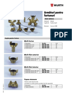 Armãturi Pentru Furtunuri: Date Tehnice