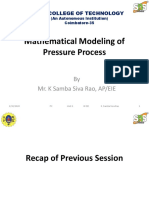Mathematical Modeling of Pressure Process
