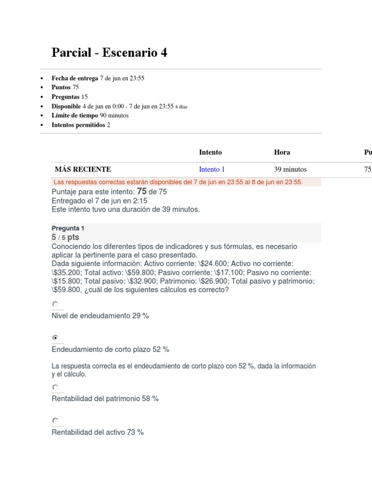 Parcial Semana 4 Administracion Financiera | PDF | Business | Inversiones