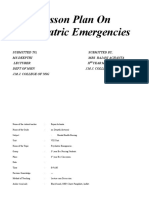 Lesson Plan On Psychiatric Emergencies