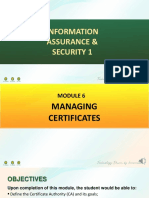 Module 6 - Managing Certificates - Topic New