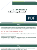 Unit-Iii Chapter-1: Python Strings Revisited