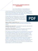 La Importancia de Conocer y Gestionar Proyectos de Emprendimiento