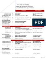 Revised Schedule of Lectures and Activities: Villasis Law Center