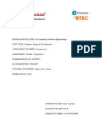 BTEC Computing Database Design Assignment