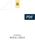 SOBHA Royal Crest RERA BOOKLET