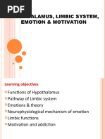 Hypothalamus, Limbic System, Emotion & Motivation