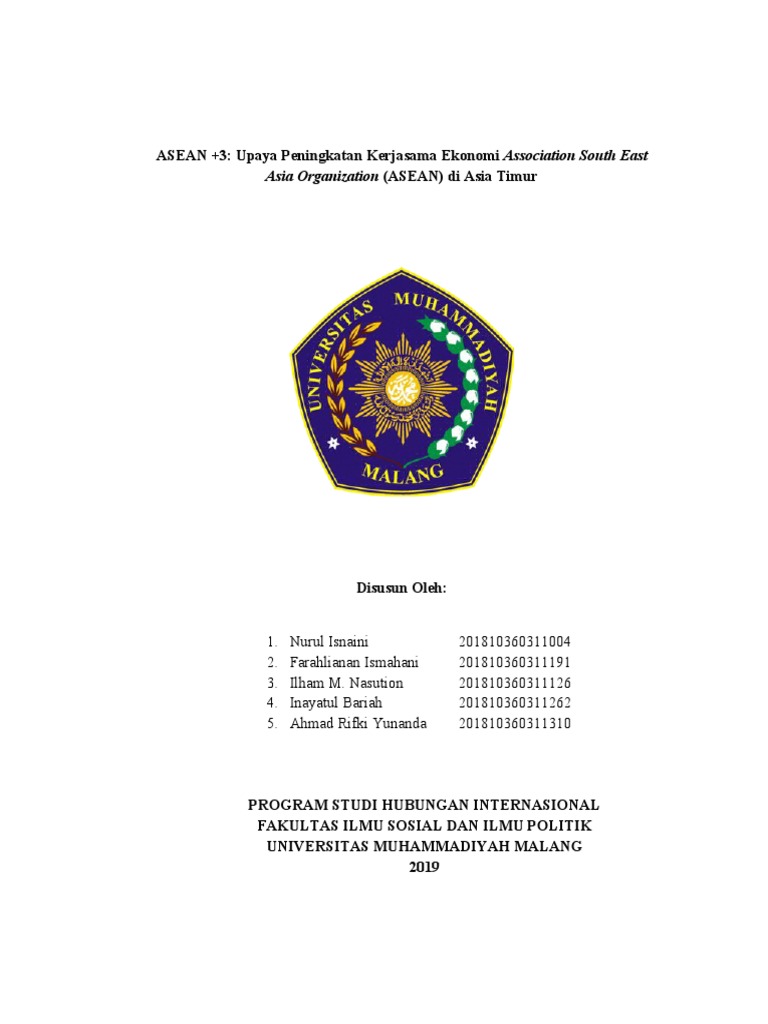 ASEAN +3: Kerjasama Ekonomi Asia | PDF | Politik