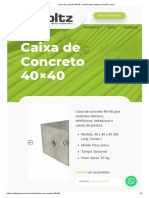 Caixa de Concreto 40x40 - Voltz Postes Elétricos Padrão Copel