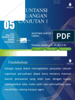 Akuntansi Keuangan Lanjutan 1: Akuntansi Kantor Pusat Dan Kantor Cabang